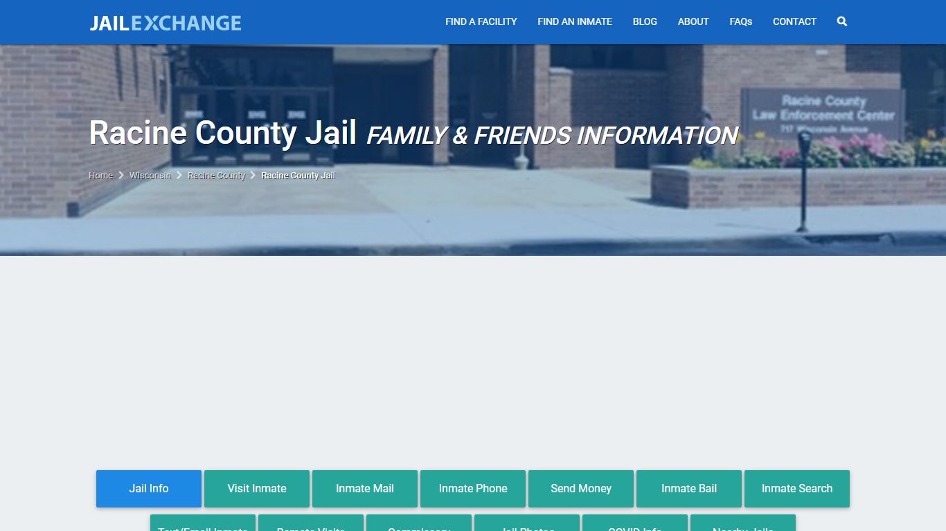 Racine County Jail WI | Booking, Visiting, Calls, Phone